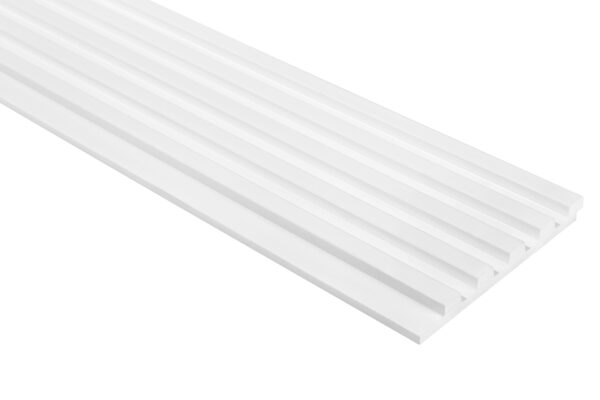 LAMELLI MOD. STRETTO LASTRA BIANCA IN POLIMERI 270X12X1,2 CM - immagine 7