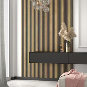 LAMELLI MOD.STRETTO LASTRA ROVERE IN POLIMERI 270X12X1,2 CM