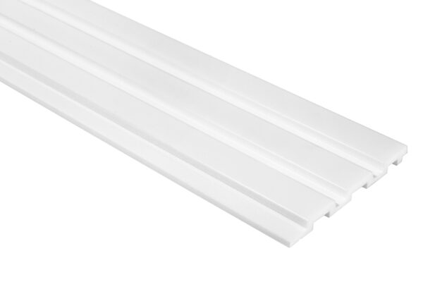 LAMELLI MOD. MEDIO LASTRA BIANCA IN POLIMERI 270X12X1,2 CM - immagine 6