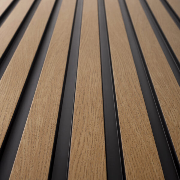 LAMELLI MOD.MEDIO LASTRA NOCE CHIARO IN POLIMERI 270X12X1,2 CM - immagine 3
