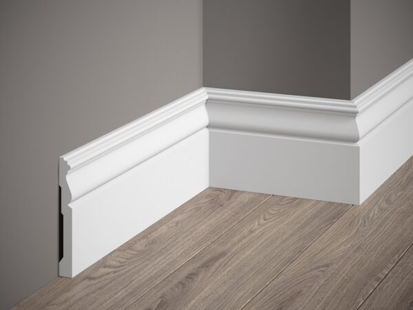 BATTISCOPA Polyforce - Resistent White 1,5x12x200 cm