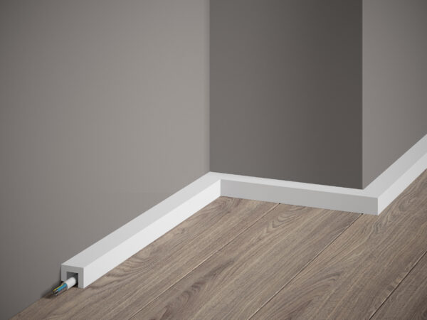 Battiscopa white Polyforce Resistent White 2,5x2x200cm